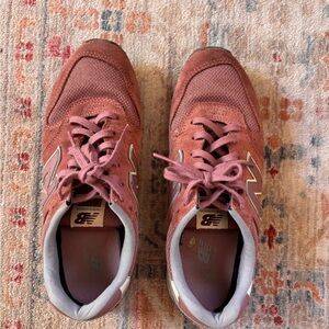 New Balance Women's Dusty Rose Suede & Mesh Sneakers